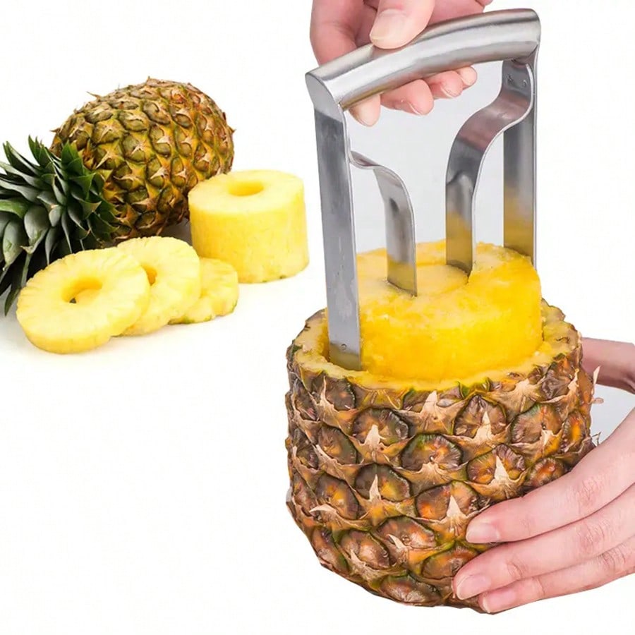 1 Pièce Retire-ananas Éplucheur De Couteau De Cuisine À Domicile En Acier Inoxydable Extracteur De Viande Et De Noyau, Trancheur D'ananas Et