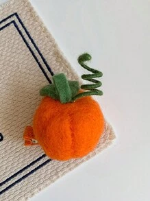 1 Peça Clipe De Cabelo Em Formato De Abóbora Para O Dia Das Bruxas, Acessório De Cabelo Para Crianças E Meninas, Prendedores De Cabelo Em Forma De Crocodilo E Abóbora, Grampo De Cabelo Em Formato De Laço, Acessório De Roupas Para Festa De Halloween