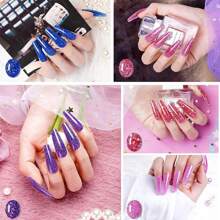 10種顏色的polygel指甲延伸套裝,使用紫外線燈固化,poly Extension Gel Builder Nail Gel潮流指甲藝術設計,沙龍專用指甲延長膠,可輕鬆在家自己diy,持久耐用 - 紅色 - 查看 6