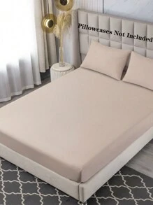 1pc Waterproof Bed Cover Mattress Protector Dustproof, Leakproof, Breathable And Anti-Slip Fitted Sheet (No Pillowcase Included) - Khaki - View 7