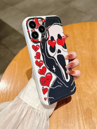 Horror Funny Scream & Shout Phone Case Silicone Full Coverage Soft Shell Compatible With IPhone 7/8/Xs/Xr/11/12/13/14/15, Apple