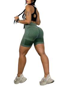 Women Sports Shorts - màu xanh lá - Xem 4