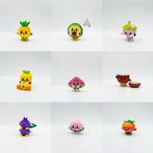 櫻桃主題腹肌微型鑽石積木套裝,適合夏季水果派對,包括男孩和女孩的創意卡通積木,減壓建築,生日禮物,教師節、萬聖節/感恩節/聖誕節禮物 - 彩色 - 查看 5