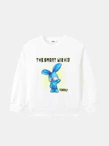Annil Children's Clothing Boys' Sweater Fashionable And Fashionable Middle School Children's Boys' Clothing Spring And Autumn Long Sleeve Round Neck Handsome Top