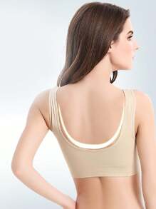 Sexy Women Push Up BREAST Bra Backless Bras Wireless Brassiere Breathable Seamless Bra, Lingerie