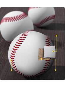 1PC Sports Practice Soft Softball Trainning Base Ball Outdoor Sport Practice BaseBall Softball Anti Stress Standard Ball For Practic - White - View 4