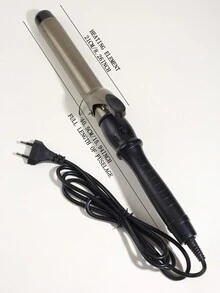 32mm陶瓷夾捲髮器,負離子電捲髮棒,附有超長電氣石陶瓷筒,專業的髮型工具,適用於女孩和女性的短髮,中髮,長髮 - 銅色 - 查看 6