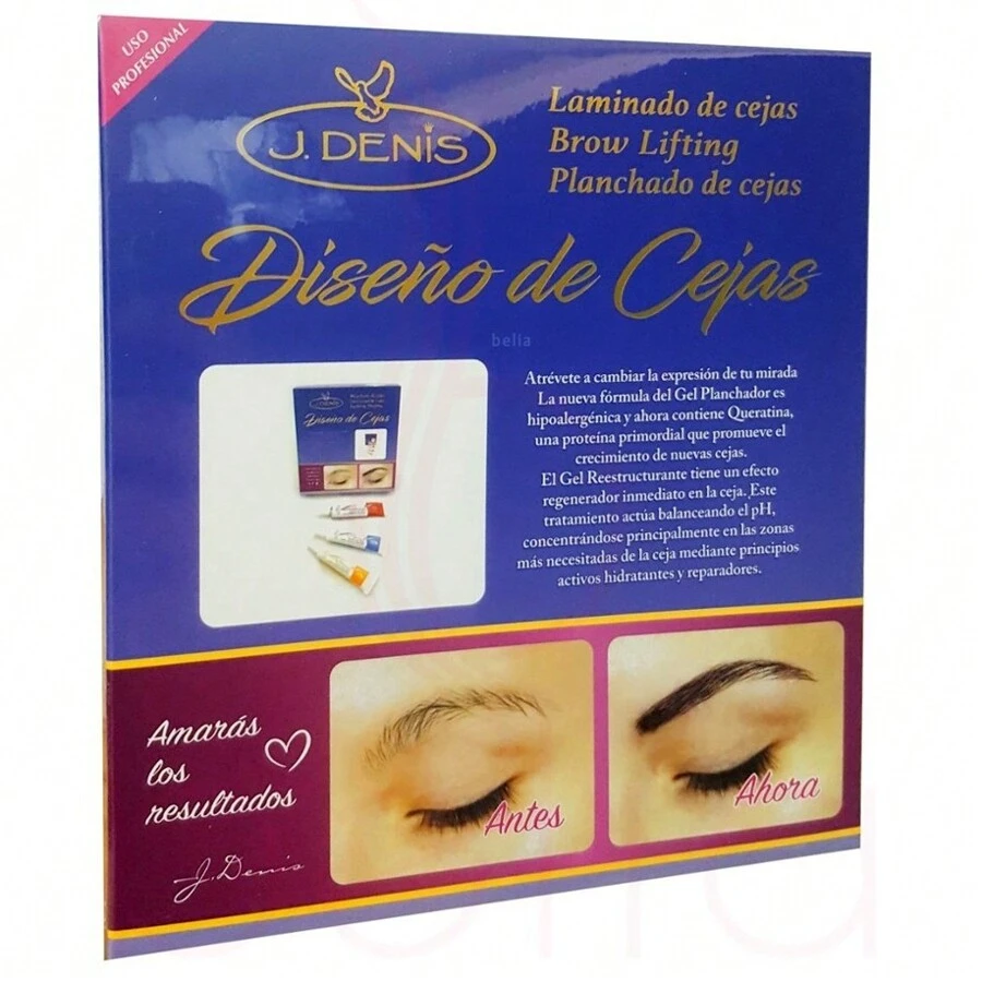 laminado de cejas cejas perfectas planchado de cejas j denis cejas arregladas alisado de cejas profesional diseño de cejas bonitas de mujer cejas de moda - Azul - Ver 1