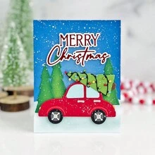 1pc Cutting Die Festival Car Shape - Silver - View 8