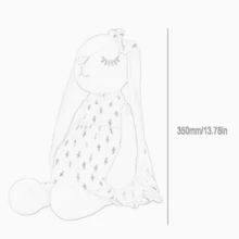 Juguete De Peluche De Conejo Azul - Beis - Ver 4