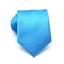 1條男士純色領帶，8cm正式商務領帶，婚禮領帶休閒皆宜