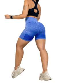 Women Sports Shorts - Blue - View 4
