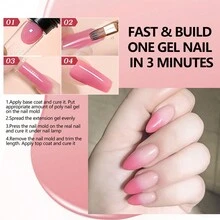 Gel De Extensión Para Uñas En 10 Colores, Este Producto Necesita Luz Uv Para Curado De Gel Acrílico - Blanco - Ver 5