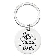 Best Mom Engraved Keychain, Gift For Mom - Silver - View 2