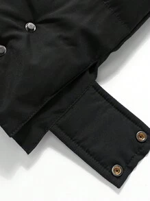 Nam Chiều dài trung bình Dày lên Áo trùm đầu Quần áo tập thể hình Nam - màu đen - Xem 5