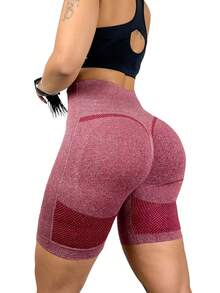 Women Sports Shorts - Rojo - Ver 2
