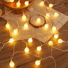 1pc Led Solar/battery Powered Colorful Star & Decorative Light String For Christmas Day & New Year & Party - Multicolor - View 3