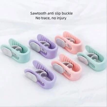 1 Set (10pcs) Comforter Clips, Needle-Free Duvet Cover Holder, Prevent Slipping And Moving, Invisible Bed Sheet Fasteners - Purple - View 1