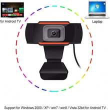 1 Pieza Cámara De Vigilancia Hd 1080p, Adecuada Para Monitoreo De Hogar, Computadora Y Ambiente - Negro - Ver 2