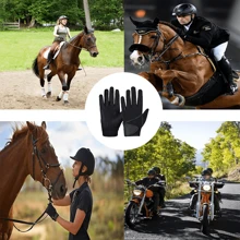 1pair Unisex Full Season Gloves For Horse Riding, Running, Outdoor Activities, Driving, Cycling, Exercise, Gardening
