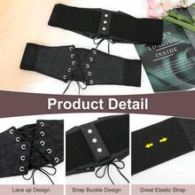 1入女性彈性寬腰帶綁帶腰部外衣胸衣,聖誕和新年女性禮物