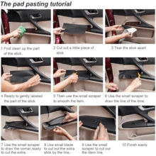 1 Roll 50x100cm 3d Black Carbon Fiber Renovation Sticker For Modification - Black - View 4