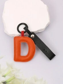 Colgante De Llavero Con 26 Letras - Naranja - Ver 4
