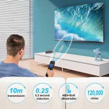 更换的遥控器仅适用于 Roku 电视，兼容 Roku/Hisense Roku/Onn Roku/Sharp Roku/Element Roku/Westinghouse Roku/Roku 系列智能电视（不适用于 Roku Stick 和 Box） - 黑色 - 查看 2