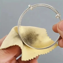 15pcs Silver Jewelry Cleaning & Polishing Cloth, Double-sided Velvet Fabric For Jewelry Maintenance Including Silverware