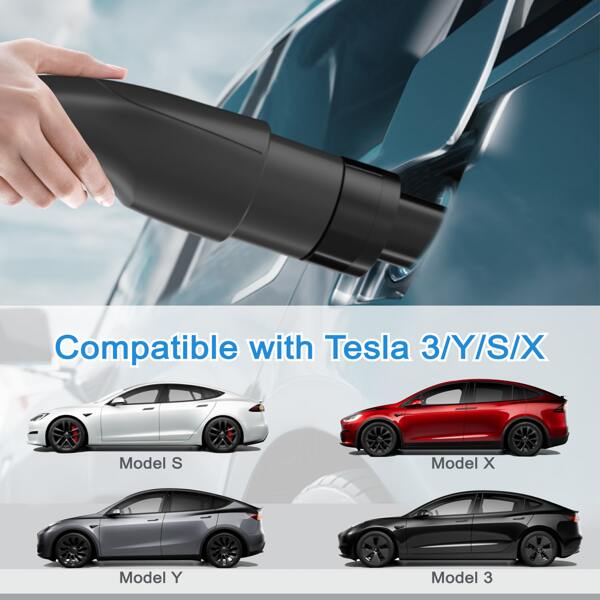 J1772 to Tesla Charger Adapter, 80A 110250V AC Charging Adapter for