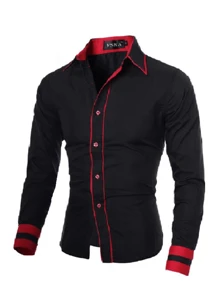 Men Shirts - Black - View 3