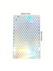 1 件汽车后尾灯蜂窝贴纸彩色 - 彩色 - 查看 2