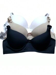 kit c/3 Reforçado de Microfibra Com Bojo - Lingerie Promoção Direto da Fábrica