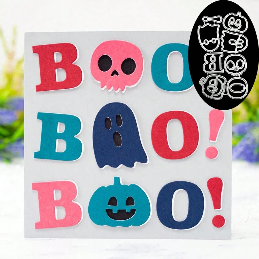 1入組切割模具 Boo - 銀色 - 查看 1