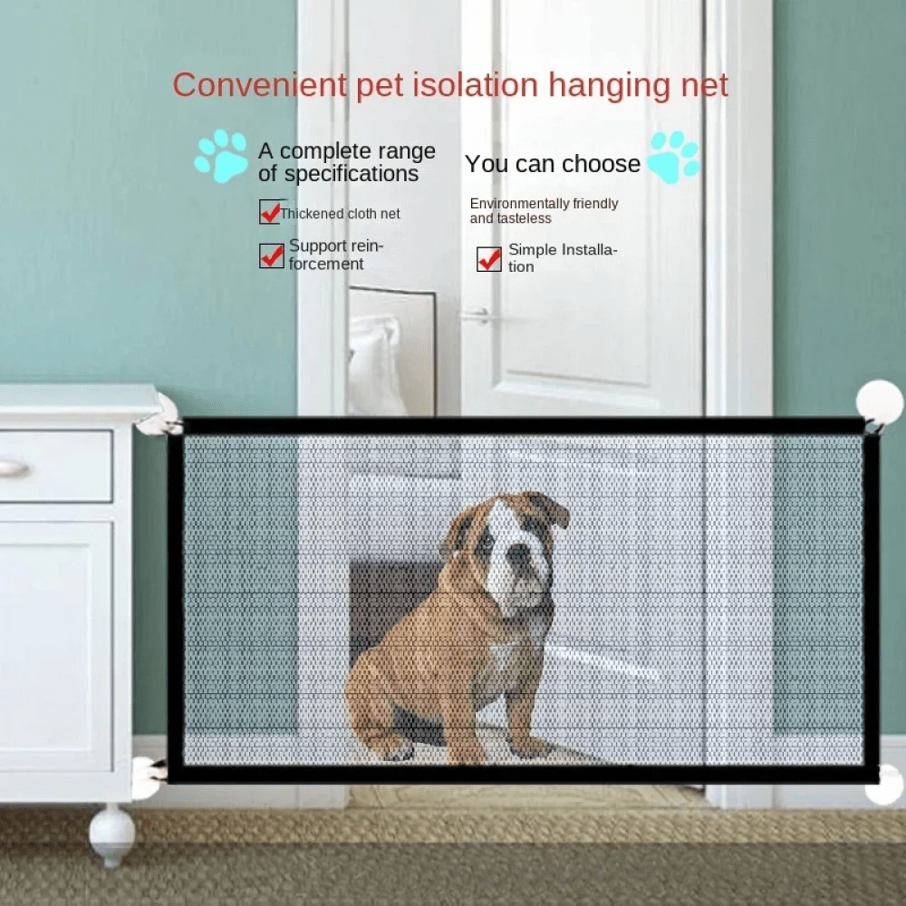 1 pièce Clôture transparent pour animal de compagnie, Barrière de sécurité pour balcon, Barrière pour chien sans besoin de perçage