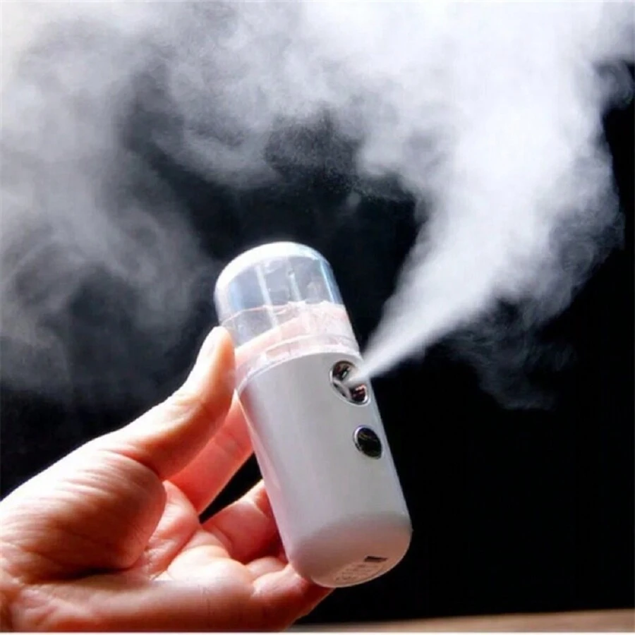 Mini Macaron Nano Spray Water Replenishment Instrument Portable Face Sprayer Steamer USB Moisturizing Skin Care Spray Beaut - Clear - View 1