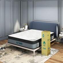 Crystli 12" King Mattress Hybrid Memory Foam Pocket Coils Spring Medium Bed In a Box - Royal Blue - View 7