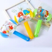 1 件/5 件/10 件/20 件带铃铛的充气卡通锤子玩具，完美的节日/派对礼物