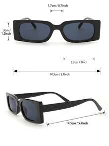 2 件装 男士经典几何时尚黑色眼镜 适合骑行钓鱼日常配饰
