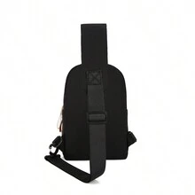 男士休閒胸包運動斜背包旅行手機包2023新款胸包單肩背包斜挎包臀包大容量加大號旅遊度假辦公室尼龍休閒聖誕禮物