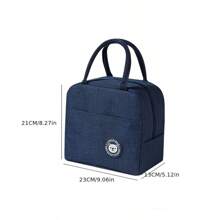 1個保溫午餐袋,鋁箔保溫袋,便攜式午餐袋,加厚簡易米飯袋,時尚外出午餐盒袋