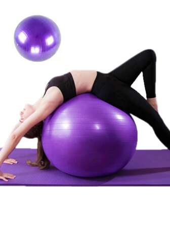 1PC PVC fitness ball, large yoga ball, thickened explosion-proof exercise Pilates equipment, balance ball 45/55cm/65cm/75cm