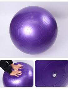 1個pvc健身球,大型瑜伽球,加厚防爆運動普拉提設備,平衡球45/55cm/65cm/75cm - 紫色 - 查看 3