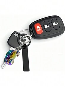 1個多彩汽車造型鑰匙扣,可愛情侶鑰匙圈掛件 - 彩色 - 查看 2