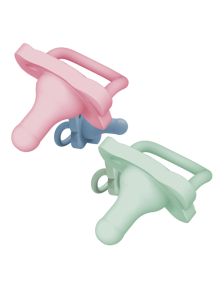 Dr. Brown´s Pack de 2 chupetes chupetes de silicón HappyPaci de 0-6 meses - Rosa coral - Ver 2