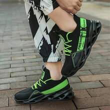 男鞋跑步鞋秋季透氣青年學生休閒鞋男士休閒鞋夏季透氣低幫新款網鞋軟底跑步鞋休閒耐磨防滑工作鞋全黑網鞋男