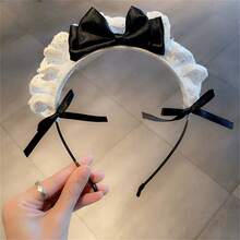 法式復古蕾絲蝴蝶結髮箍