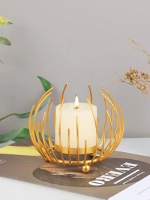1 pièce Bougeoir en métal de mariage, décoration de cour extérieure, décoration de bureau, tasse à bougie d'aromathérapie, dîner aux chandelles, ambiance de la pièce, convient pour le mariage, les réunions de famille, les fêtes, les aveux, la décoration de table, les cadeaux