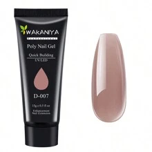 聚凝膠美甲,需要紫外線照射,指甲延伸凝膠美甲,適用於初學者的雕刻入門美甲。 - 駝色 - 查看 1