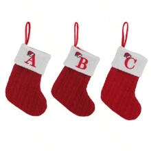 Christmas Decorative Stockings - Red - View 10
